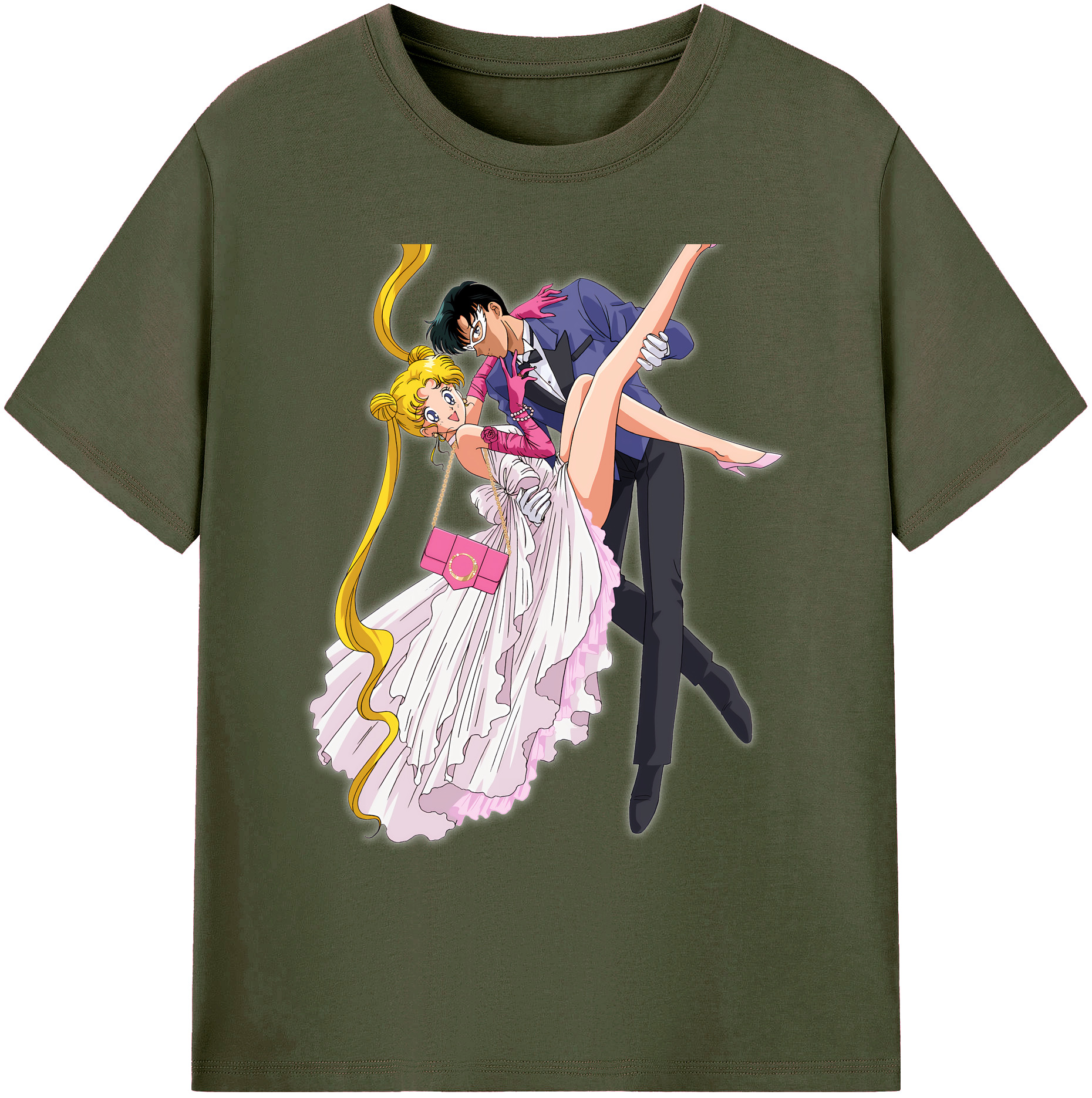 （画像用） 美少女戦士セーラームーン 愛野 美奈子 あいの みなこ Sailor Moon Aino Minako 綿100％ メンズ半袖Tシャツ｜肌触りやわらか＆通気性